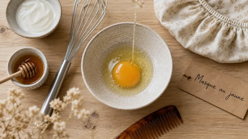 Œuf pour les cheveux : jaune, blanc ou entier, et l’eau froide qui évite l’effet plâtre