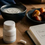 Probiotique apres antibio : gélule et yaourt, prise après 2 h
