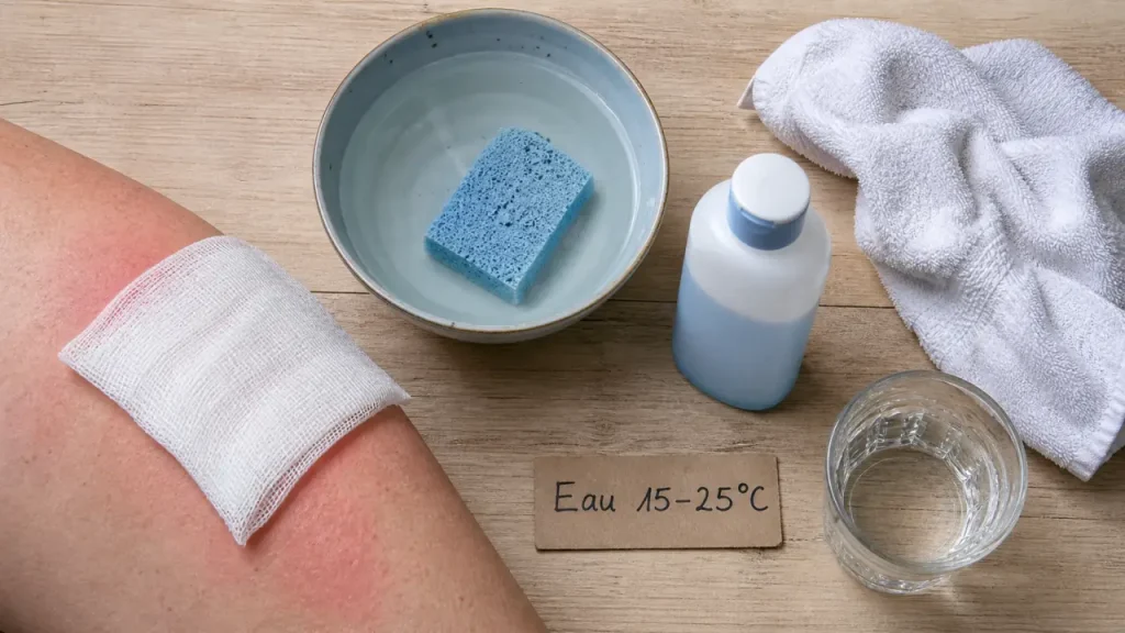 Coup de soleil : 15 minutes d’eau tempérée pour calmer la rougeur et éviter les erreurs