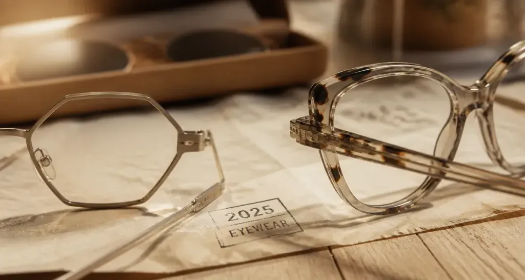 Tendances lunettes 2025 : les 5 formes et matériaux qui dominent le style