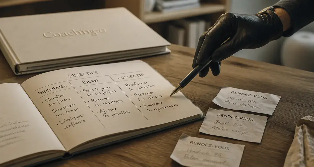 Agence coaching : carnet objectifs et coaching aligné