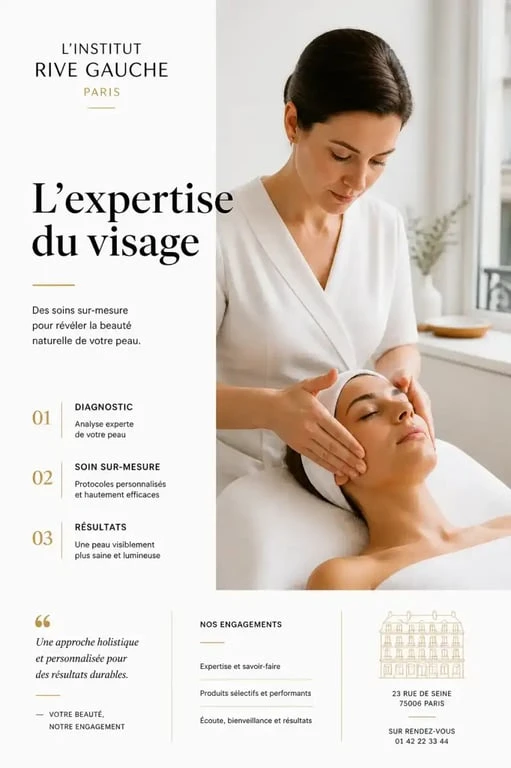 Soin visage femme Paris dans un institut professionnel avec une facialiste experte.