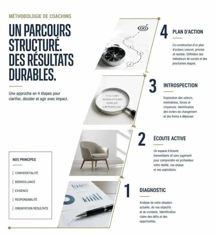 Méthodologie d'accompagnement par une agence coaching
