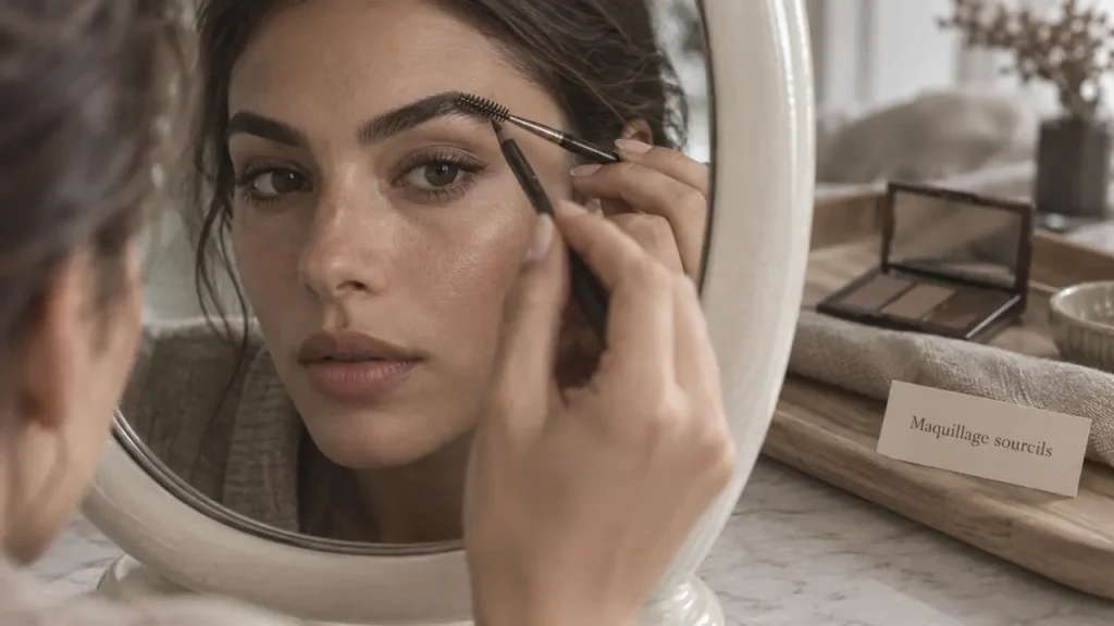 Maquillage sourcils naturel : corriger les manques sans durcir le regard