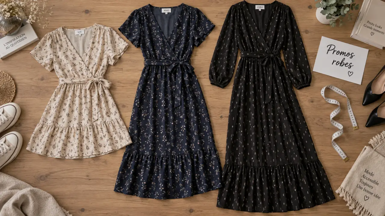 Robe pa cher pour femme : élégance et confort, aperçu sur table.