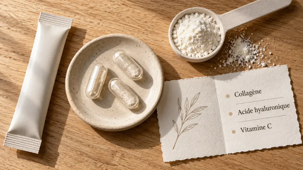 Complément alimentaire anti-âge : collagène pour la fermeté ou acide hyaluronique pour l’hydratation ?