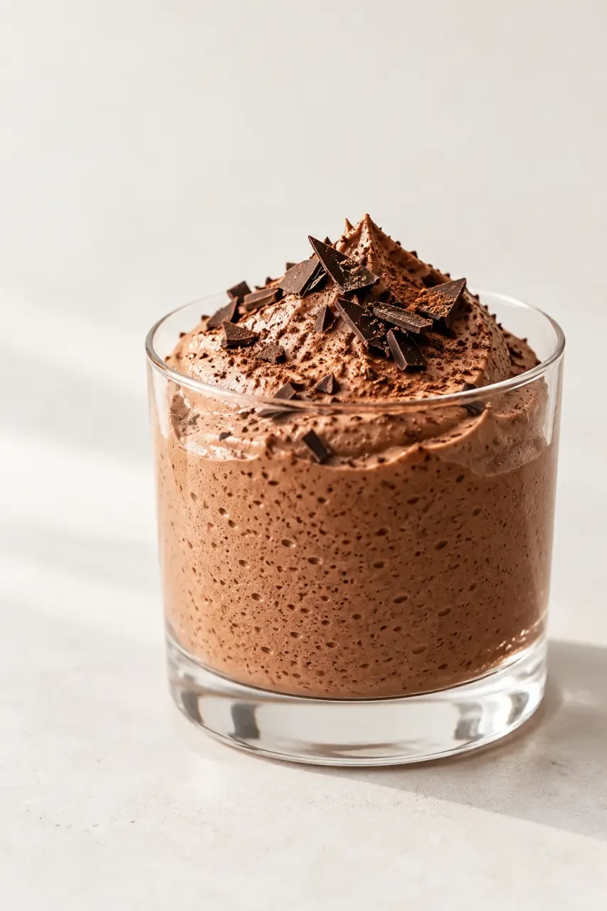 Dessert régime : mousse au chocolat légère sans sucre ajouté
