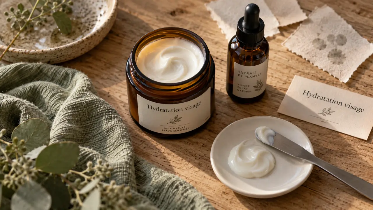 Soin hydratant visage : crème apaisante pour peau souple