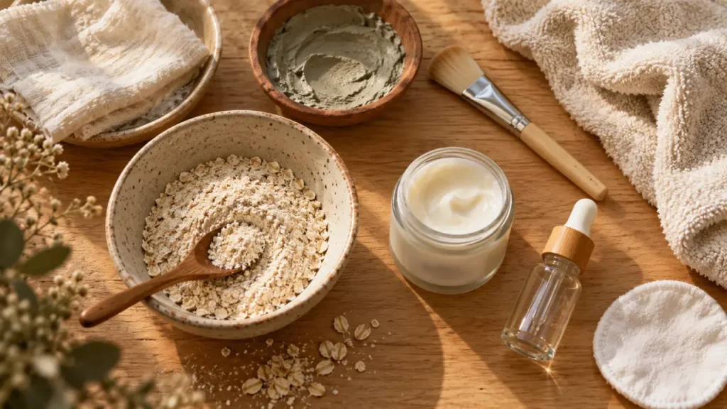 Soin pour visage naturel : une peau souple sans multiplier les ingrédients