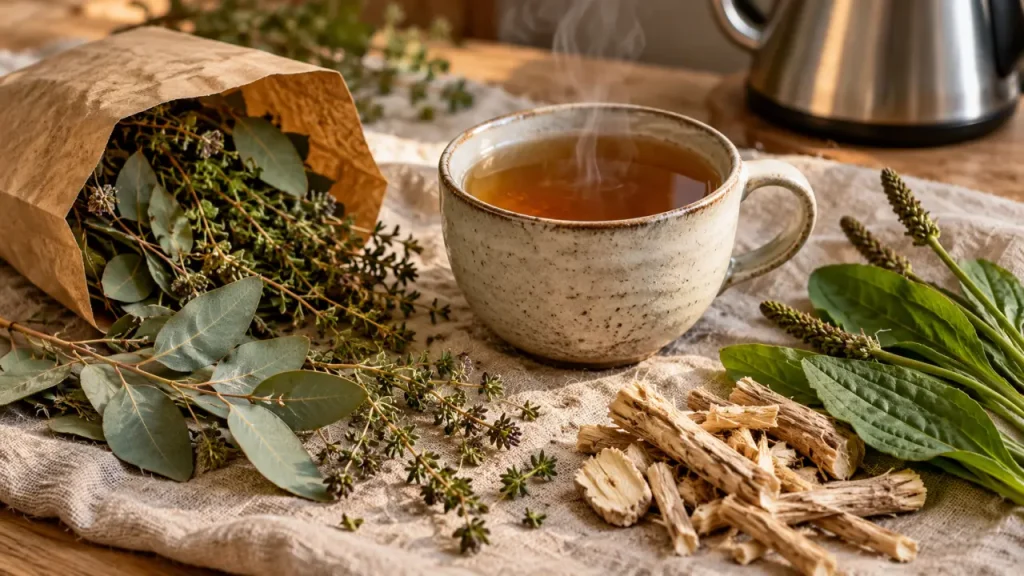 Tisane pour la bronchite : choisir ses plantes sans confondre soulagement et traitement
